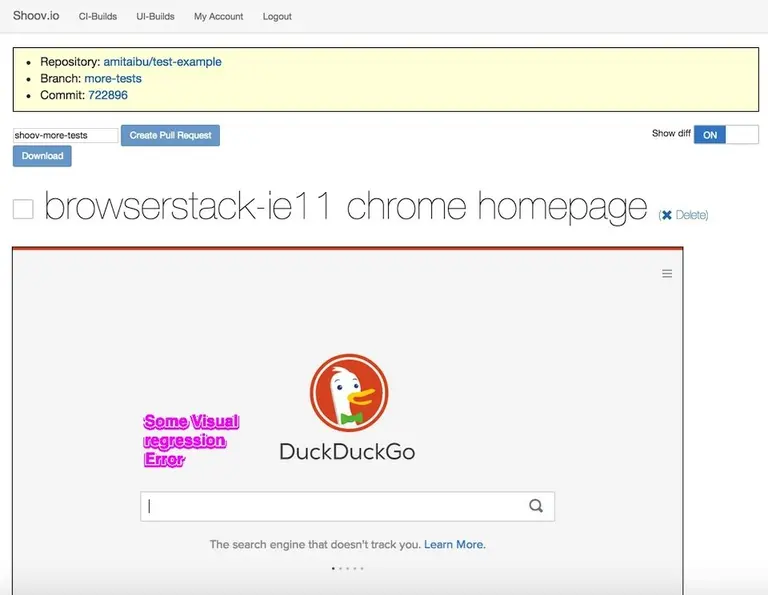DuckDuckGo.com tested by BrowserStack on Windows7, IE11, with 1024x780 resolution