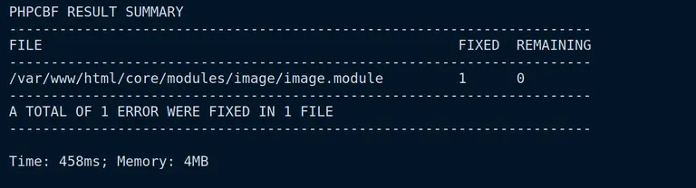 Fixing errors automatically using PHP Code Sniffer.
