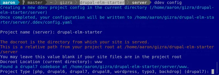 The configuration wizard holds your hand