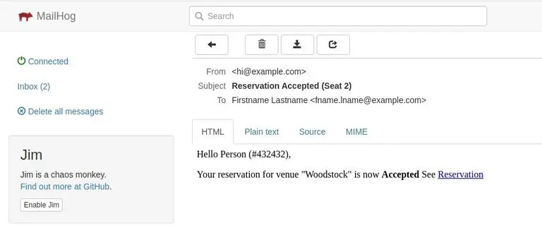 HTML emails caught.