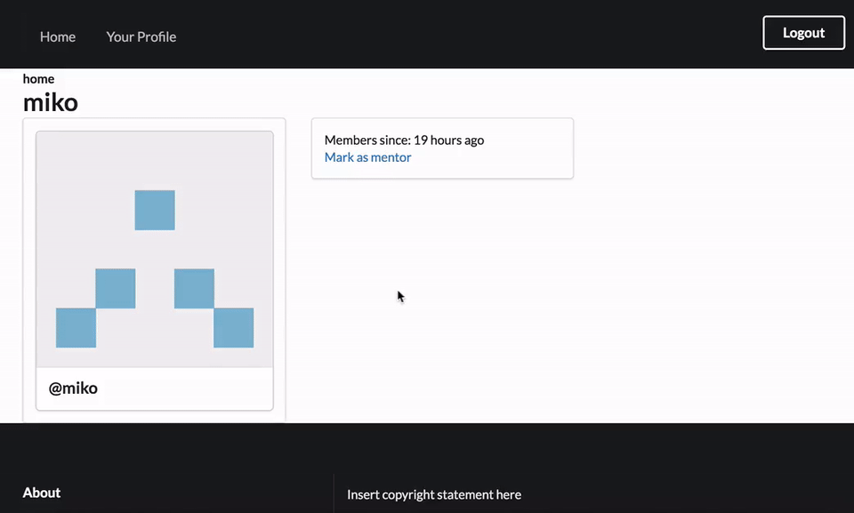 Flagging a user