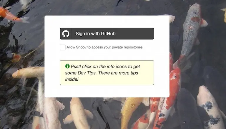 Shoov login now working. When it wasn't, the fish were sad