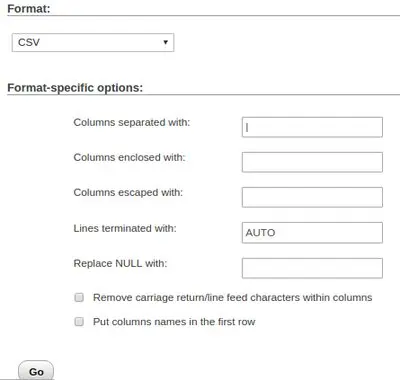 Use CSV format, separate columns with pipes.