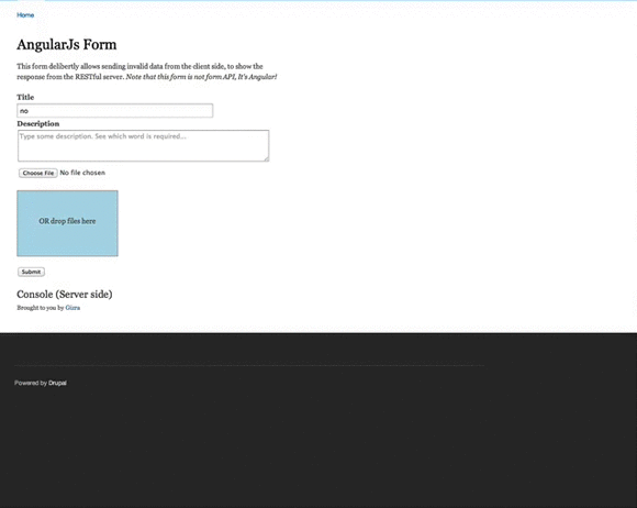 This form is not Form API, it's angular!