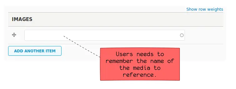 The regular entity reference widget.