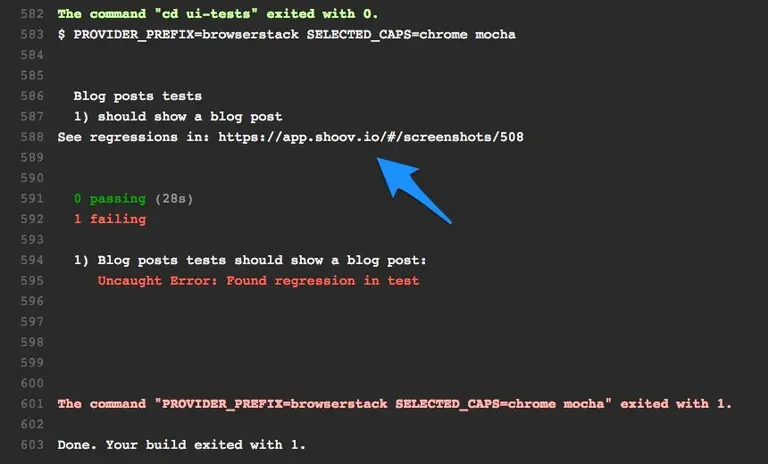 Visual regression found and uploaded to shoov.io