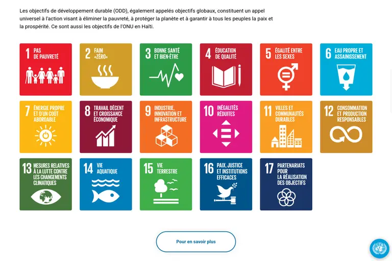 Screenshot of United Nations Country Team Sites